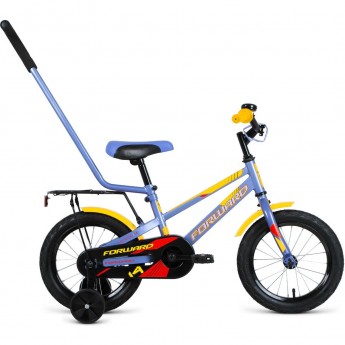 Велосипед FORWARD METEOR 14, 2019-2020, серо-голубой/красный