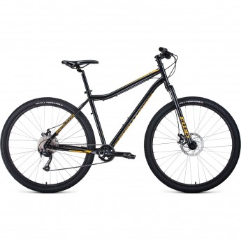 Велосипед FORWARD SPORTING 29 X disc (2020) черный с рамой 19"